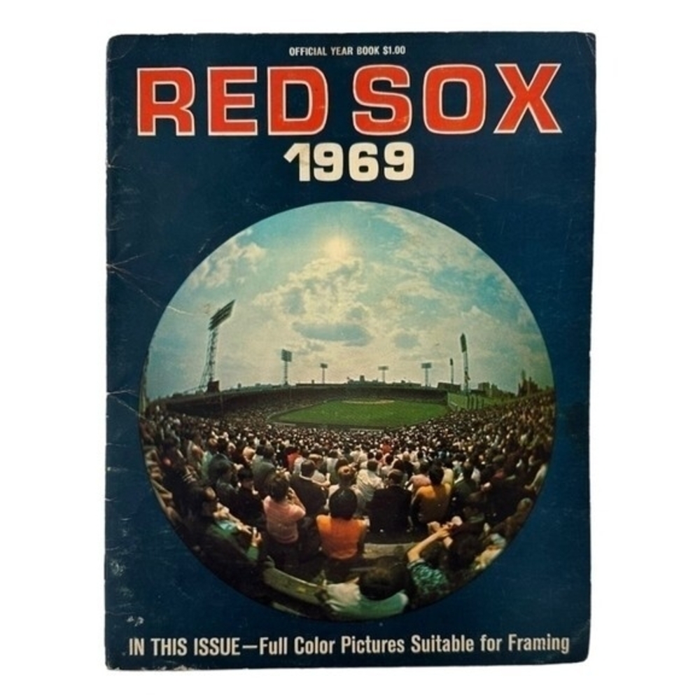 1969 Boston Red Sox Official Yearbook 48 Pages Vintage MLB Baseball Program